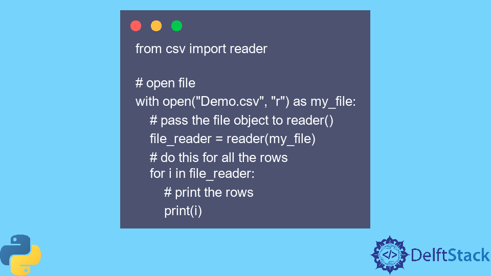 Lire Csv Ligne Par Ligne En Python Delft Stack 9190